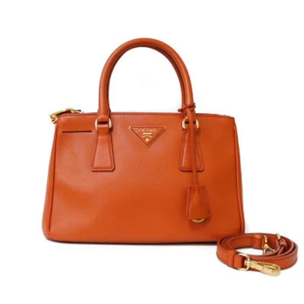 Prada Galleria handbag orange Saffiano Lux leather - Picture 1 of 8